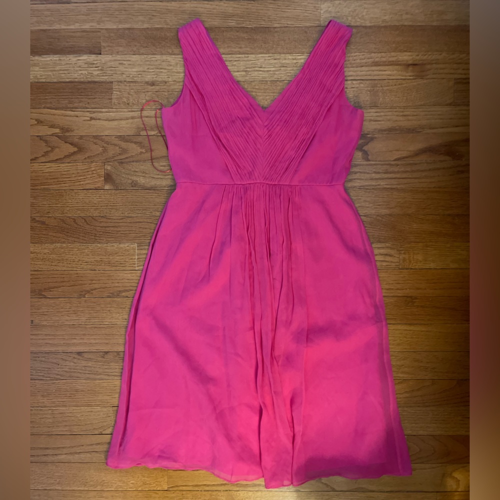J Crew Dress Hot Pink Size 6